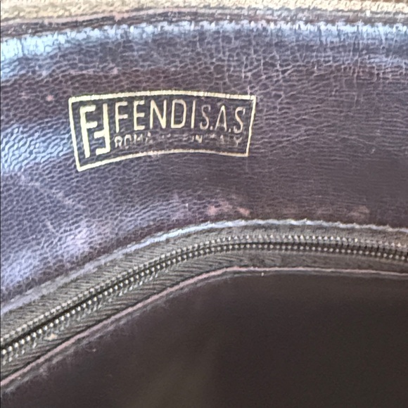 Fendi Zucchino FF Monogram Clutch Crossbody Bag Vintage Zucca Coated Canvas - Picture 9 of 15